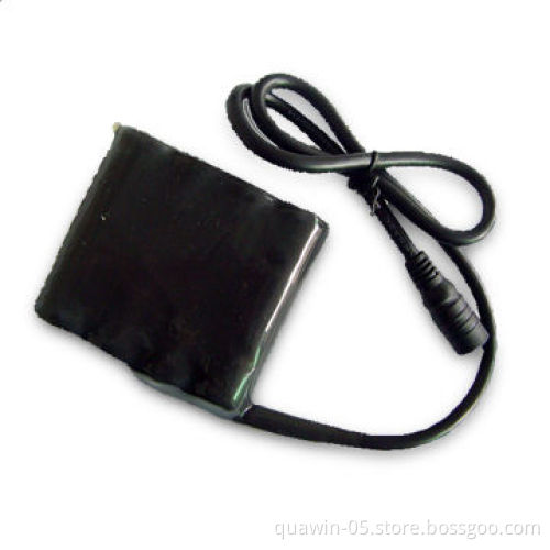 7.4V, 4400mAh 18650, Li-ion Battery Packs with Water-Proof Coating Rubber